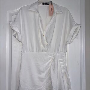 Micas White Mini Dress